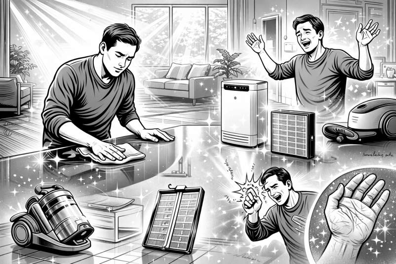 ホコリが完全に無くなったら