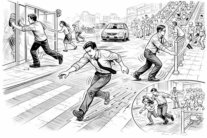 人間の歩く速度が10倍になったら